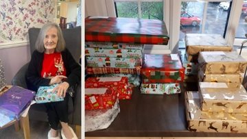 Generous Christmas present donations to Lincolnshire care home